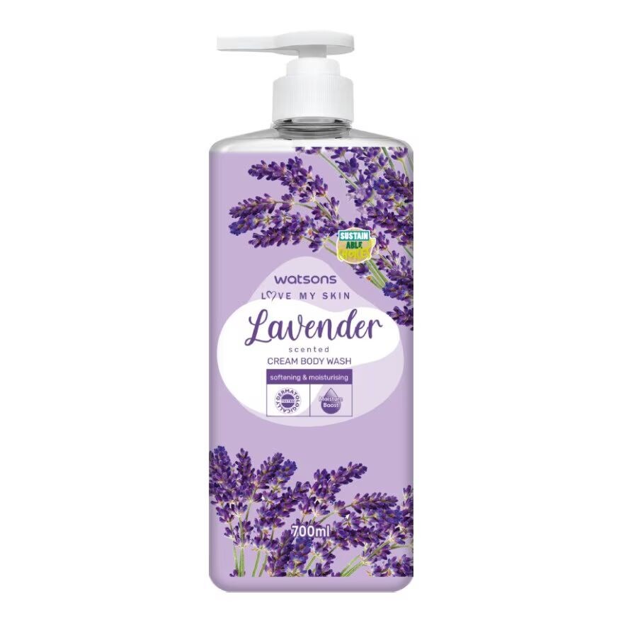 

Watsons Крем-гель для душа Love My Skin с ароматом лаванды, 700 мл, Purple