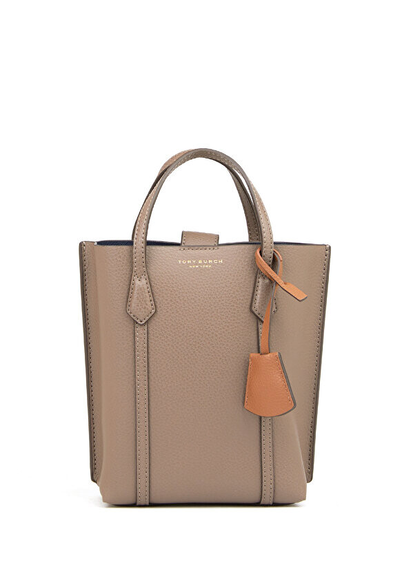 

Mini perry tote норковая женская кожаная сумка через плечо Tory Burch