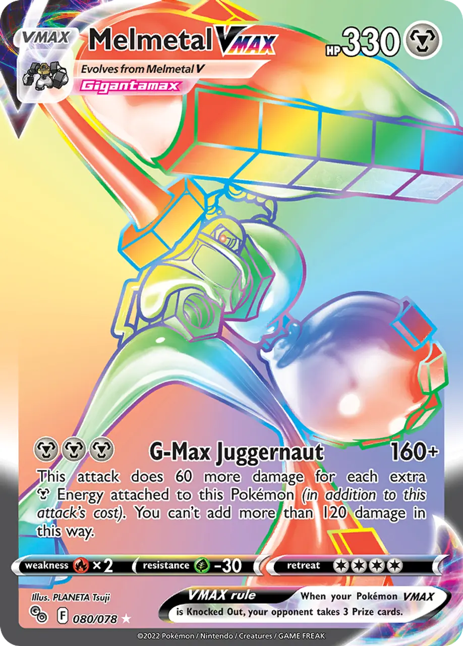 

Карточная игра Melmetal VMAX 80/78 - Pokmon GO Holofoil