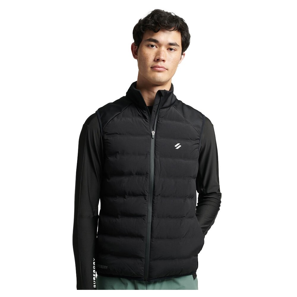 

Жилет Superdry Run Hybrid Padded, черный
