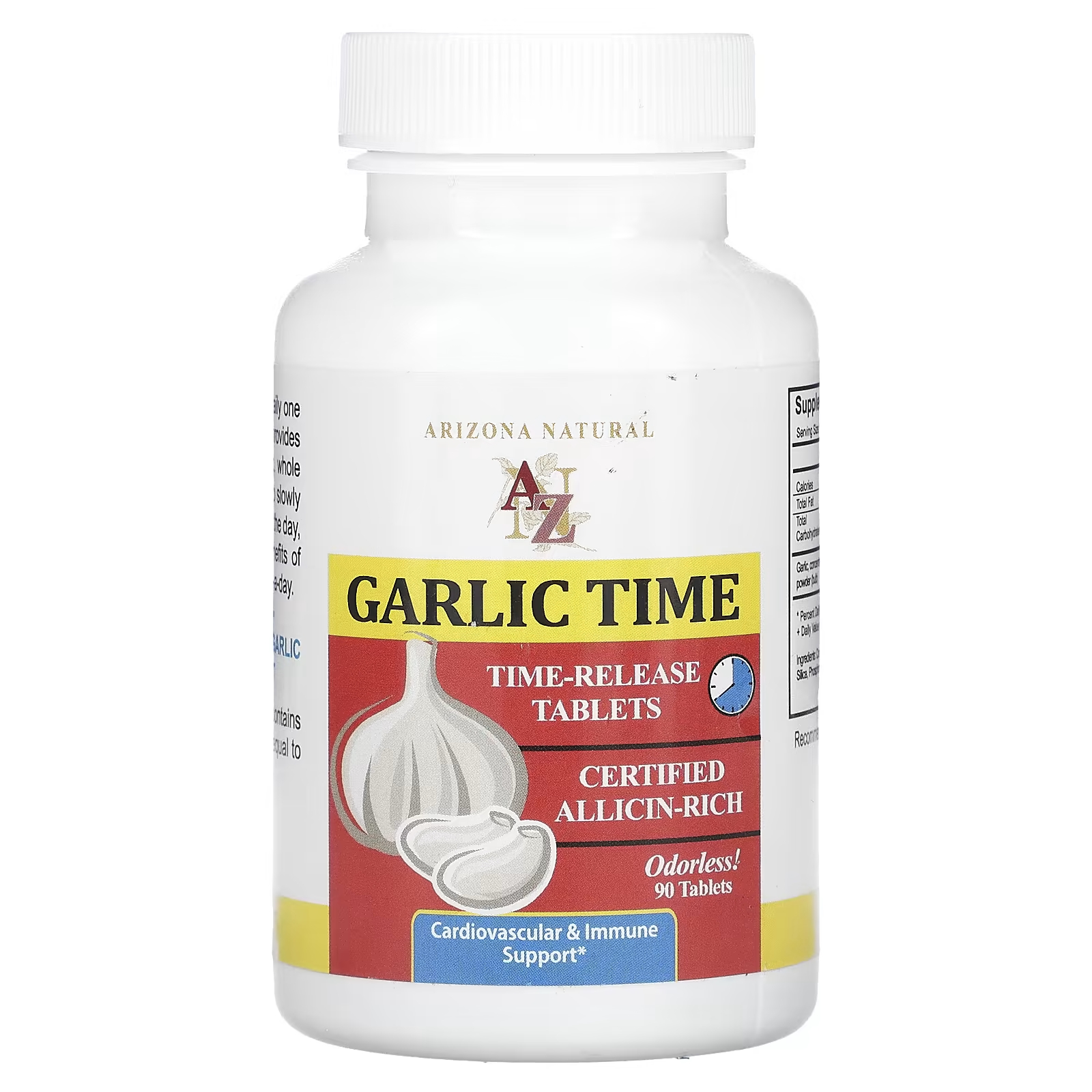 Высокоэффективная добавка Arizona Natural Garlic Time, 90 таблеток