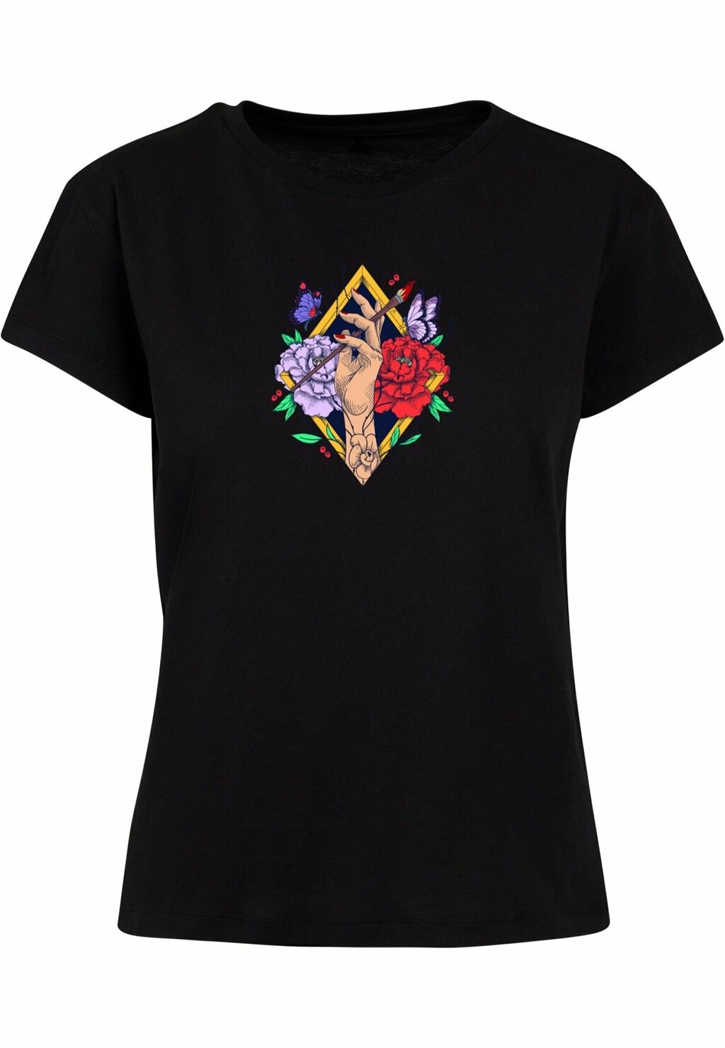 

Футболка с принтом FRIDA KAHLO ARTIST BOX TEE Merchcode, цвет black