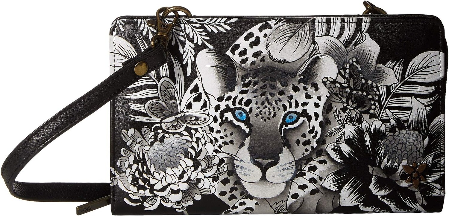 

Сумка Cell Phone Crossbody Wallet 1149 Anuschka, цвет Cleopatra's Leopard