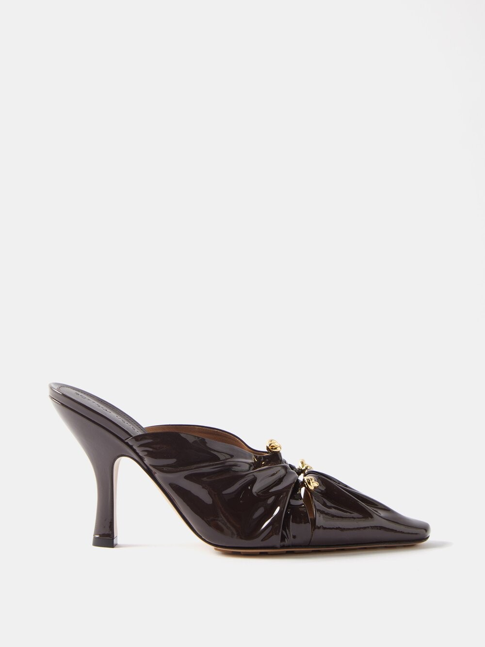 

Лакированные мюли knot 90 Bottega Veneta, коричневый