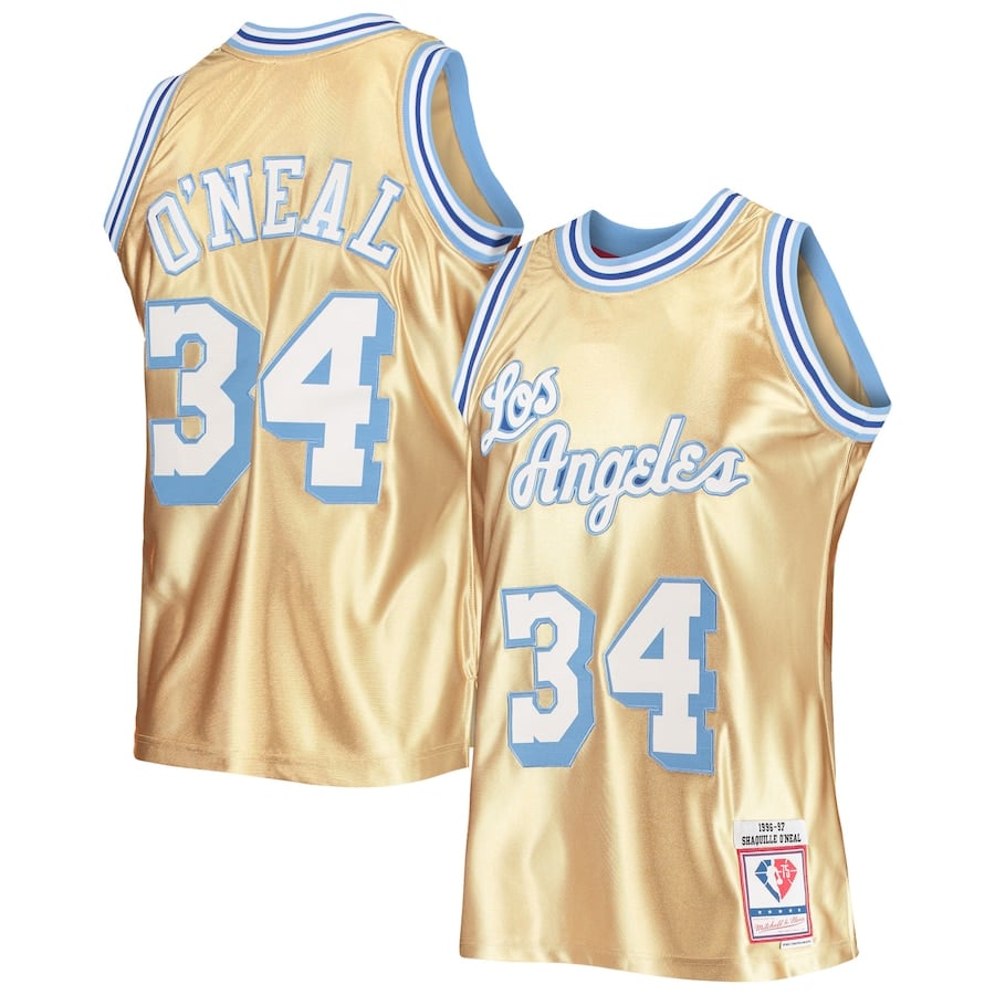 

Джерси Mitchell & Ness Los Angeles Lakers, золотой