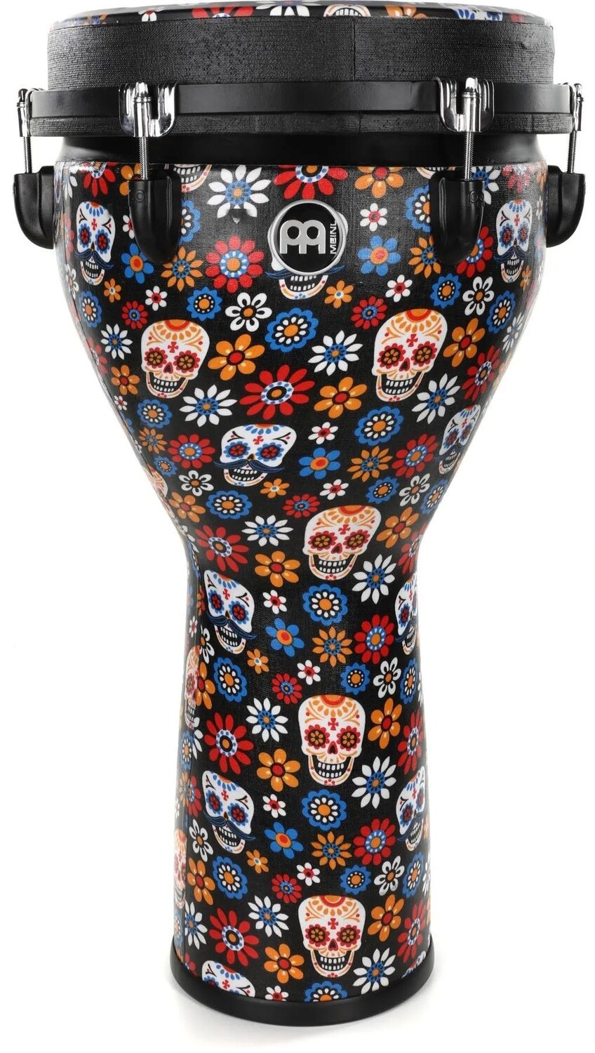 

Meinl Percussion Jumbo Djembe — 12 дюймов — Day of the Dead с подходящей головкой