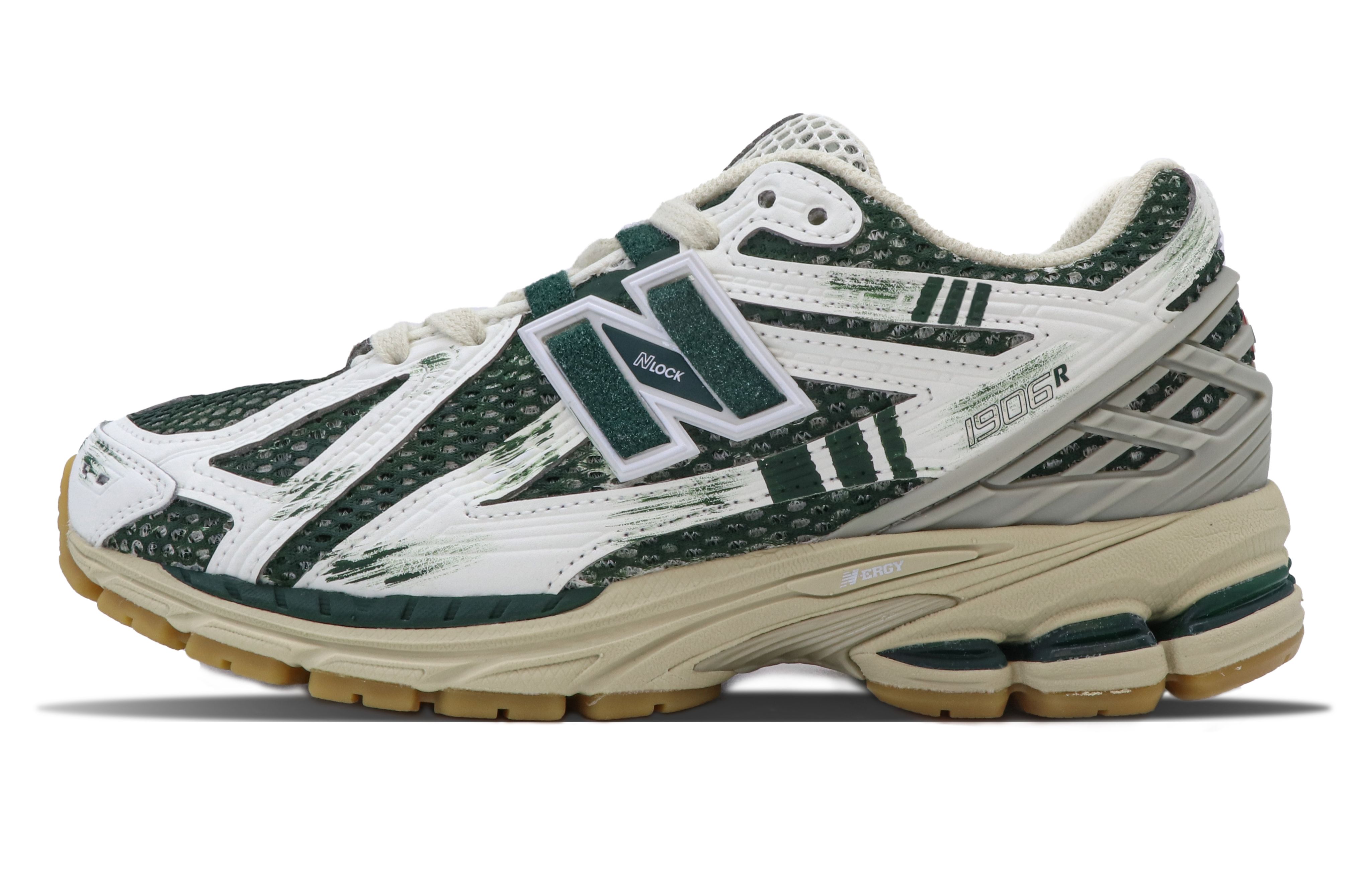 

Кроссовки NB 1906R унисекс с низким верхом, белые/зеленые New Balance