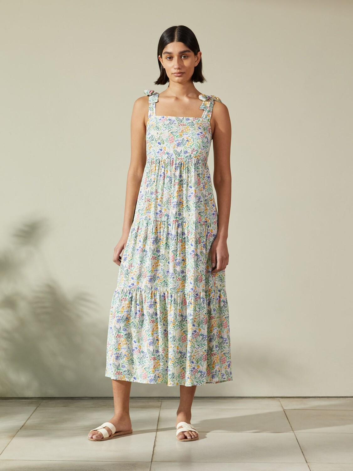 

Многоярусное платье Albaray Painted Meadow, Многоцветный