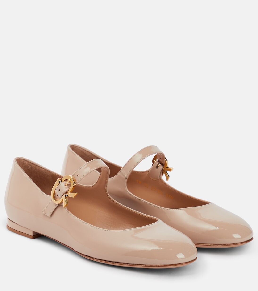 

Лакированные балетки Gianvito Rossi, нейтральный