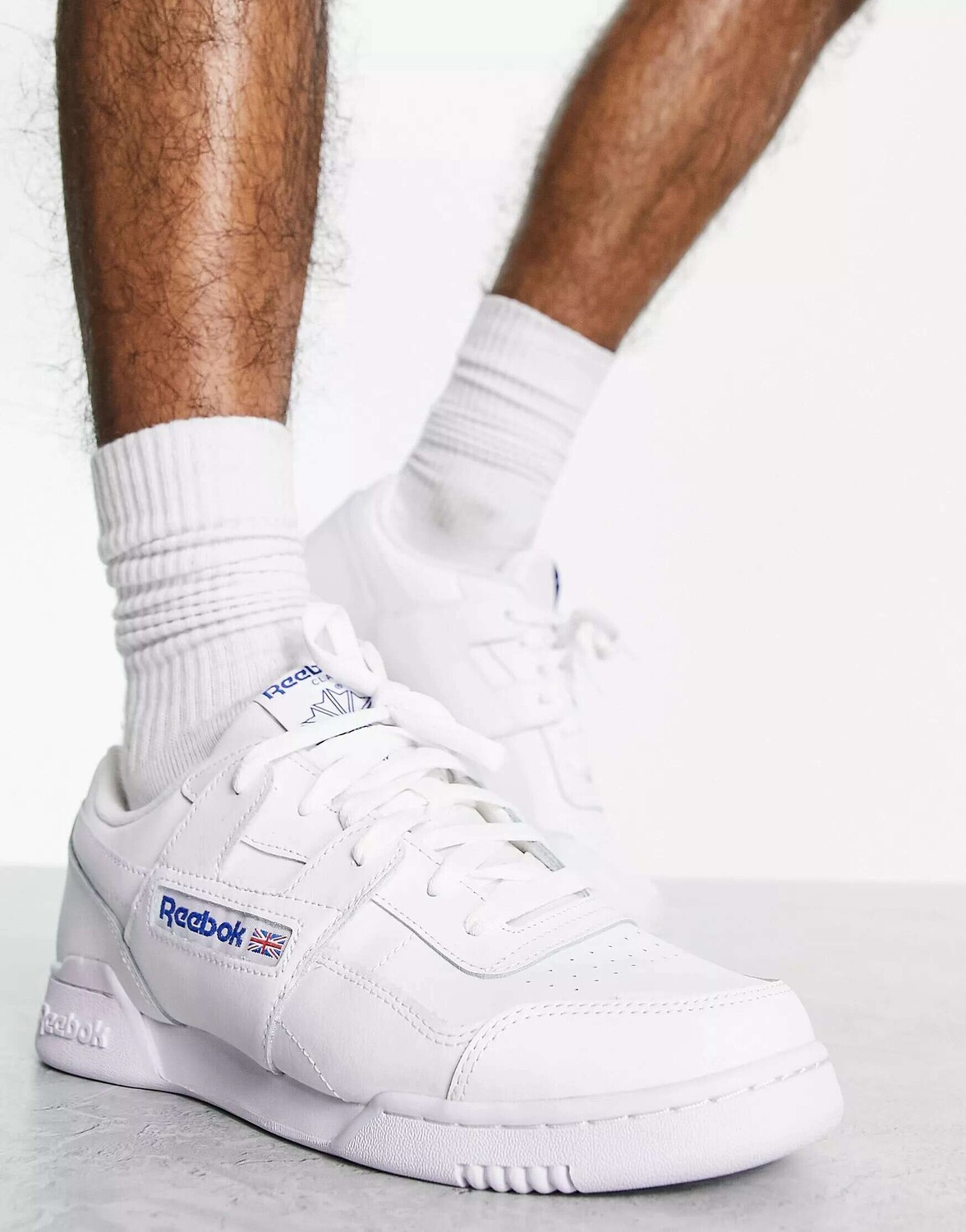 

Белые кроссовки Reebok Workout Plus, Белый
