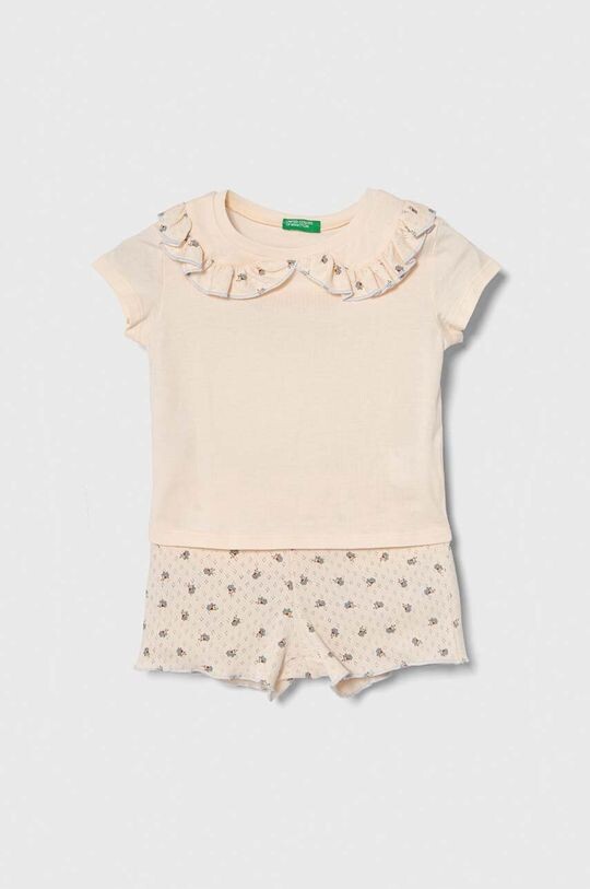 

Детская шерстяная пижама United Colors of Benetton, оранжевый