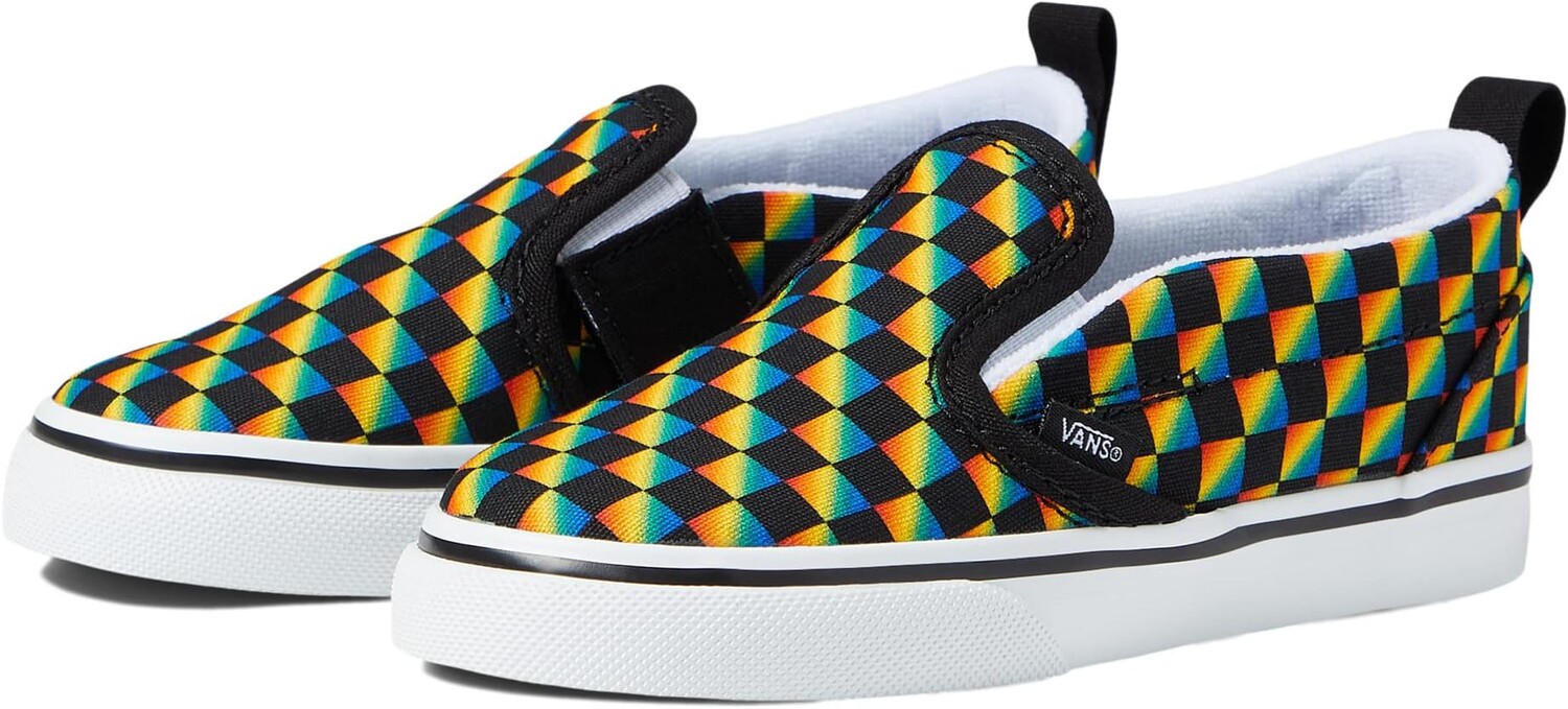 

Кроссовки Slip-On V Vans, цвет Gradient Rainbow Check Black