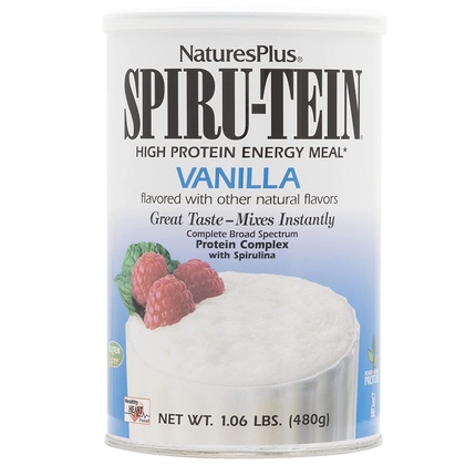 Naturesplus Spiru-Tein Протеиновый порошок спирулины с ванилью и витаминами и минералами для энергии 1,06 фунта - 16 порций, Nature'S Plus