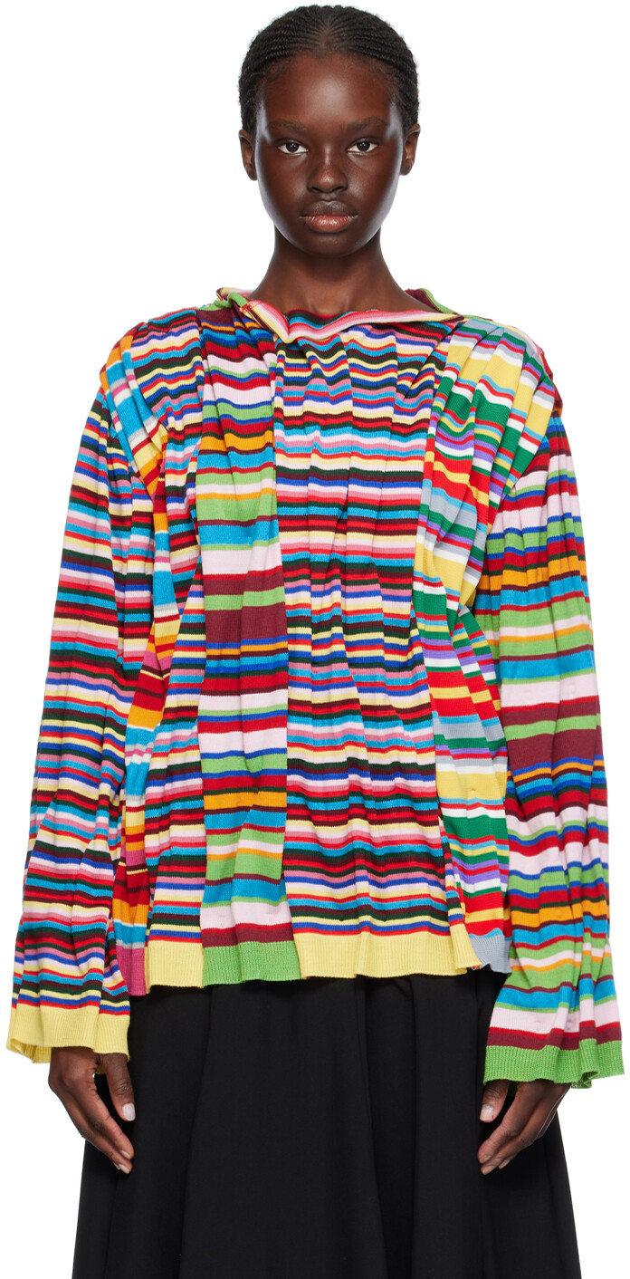 

Разноцветный свитер со сборками Comme Des Garcons