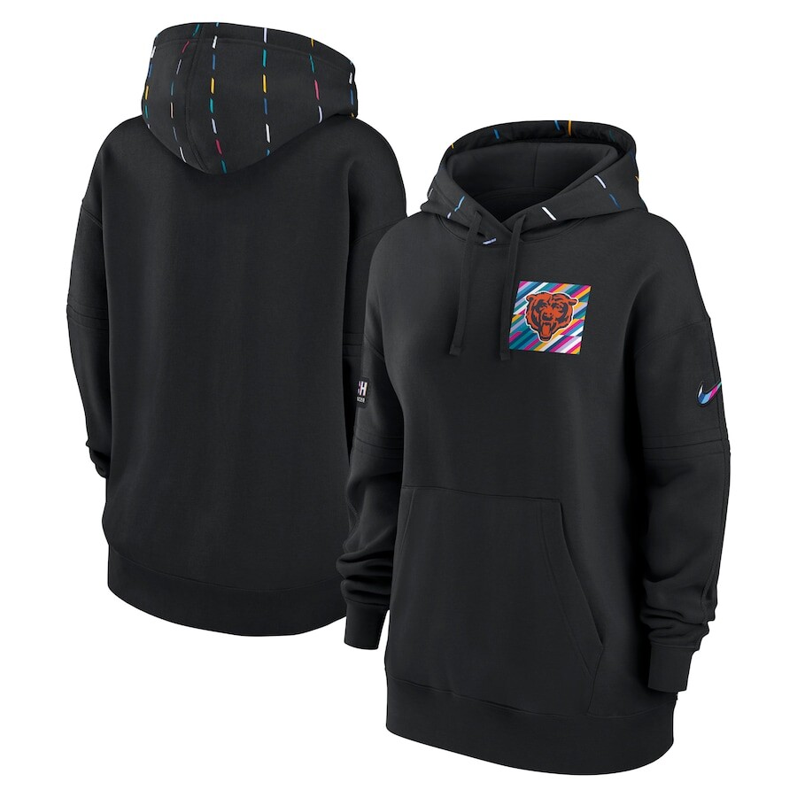 

Пуловер с капюшоном Nike Chicago Bears, черный