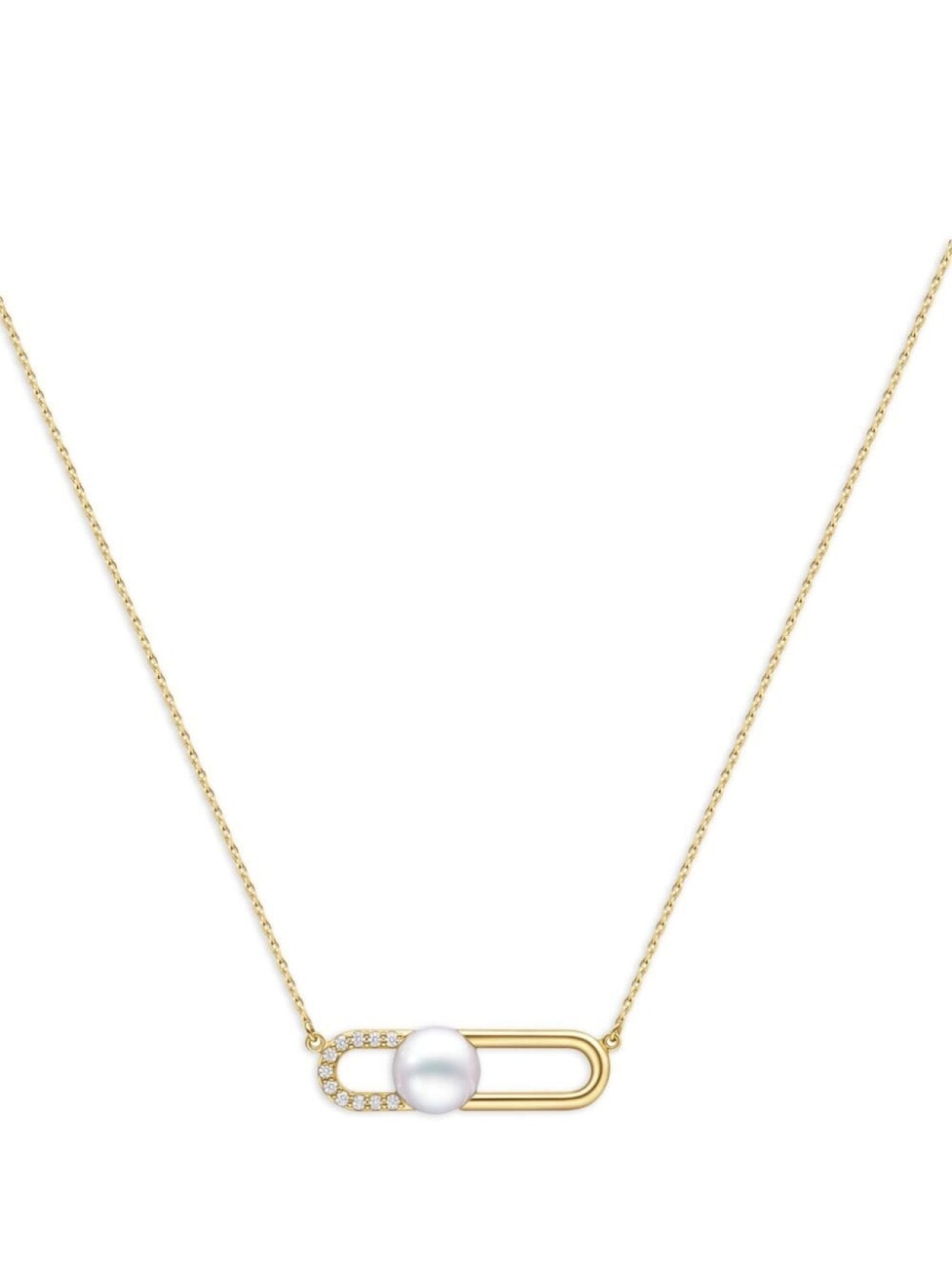 

Колье Collection Line Fine Link из желтого золота с жемчугом TASAKI, золотой