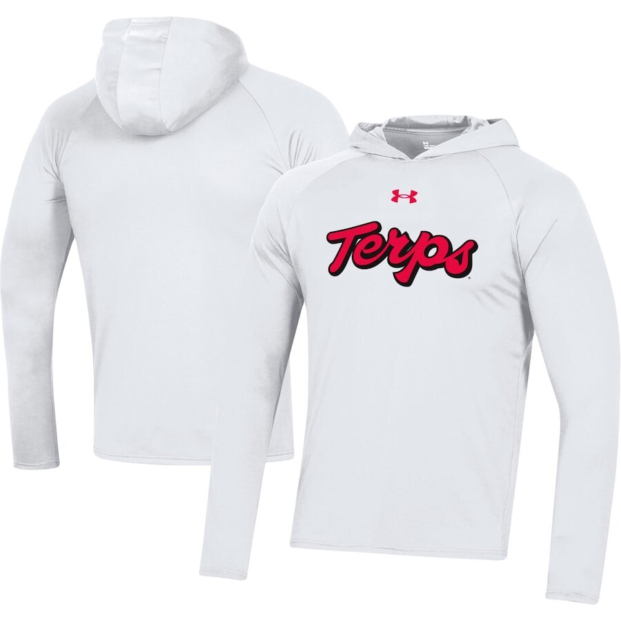 

Футболка с длинным рукавом Under Armour Maryland Terrapins, белый