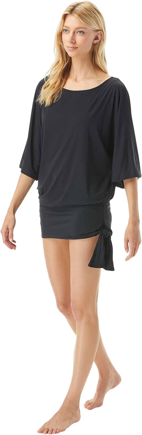 

Накидка Classic Side Tie Cover-Up MICHAEL Michael Kors, цвет New Navy