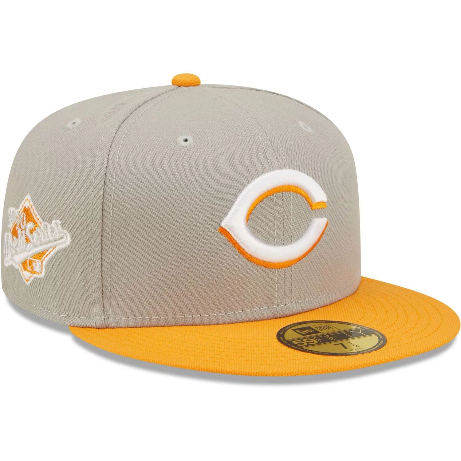 

Мужская шляпа New Era серого/оранжевого цвета Cincinnati Reds 1990 World Series Cooperstown Collection Undervisor 59FIFTY.