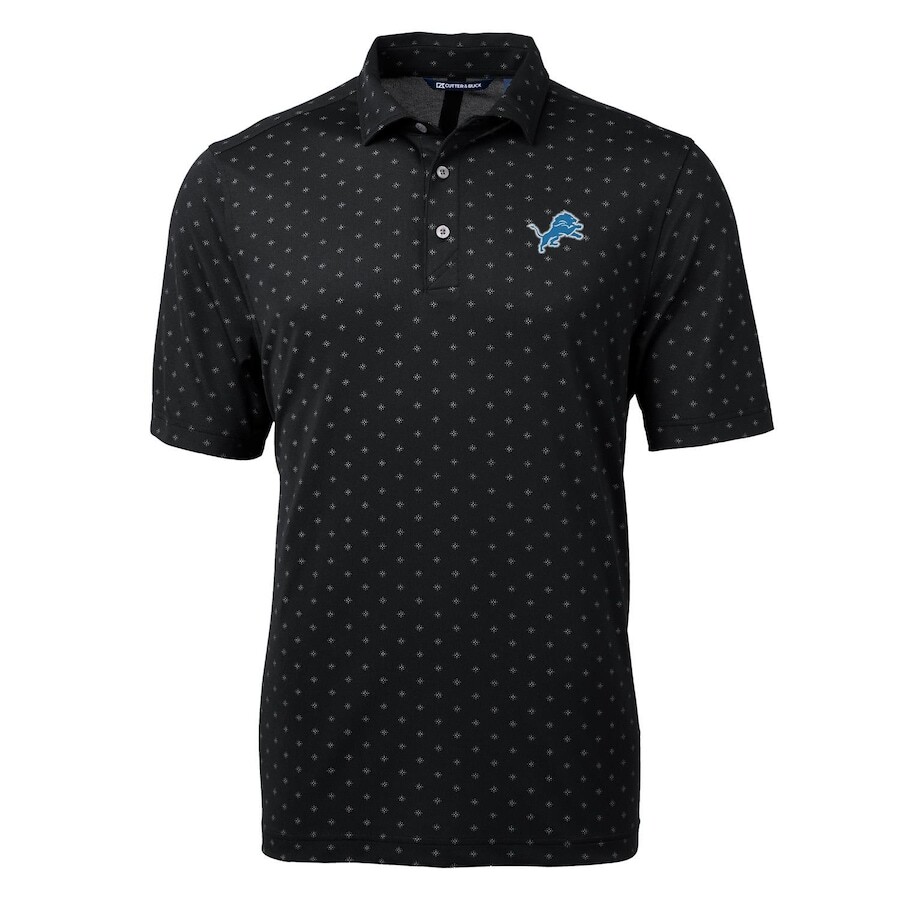 

Поло с коротким рукавом Cutter & Buck Detroit Lions, черный