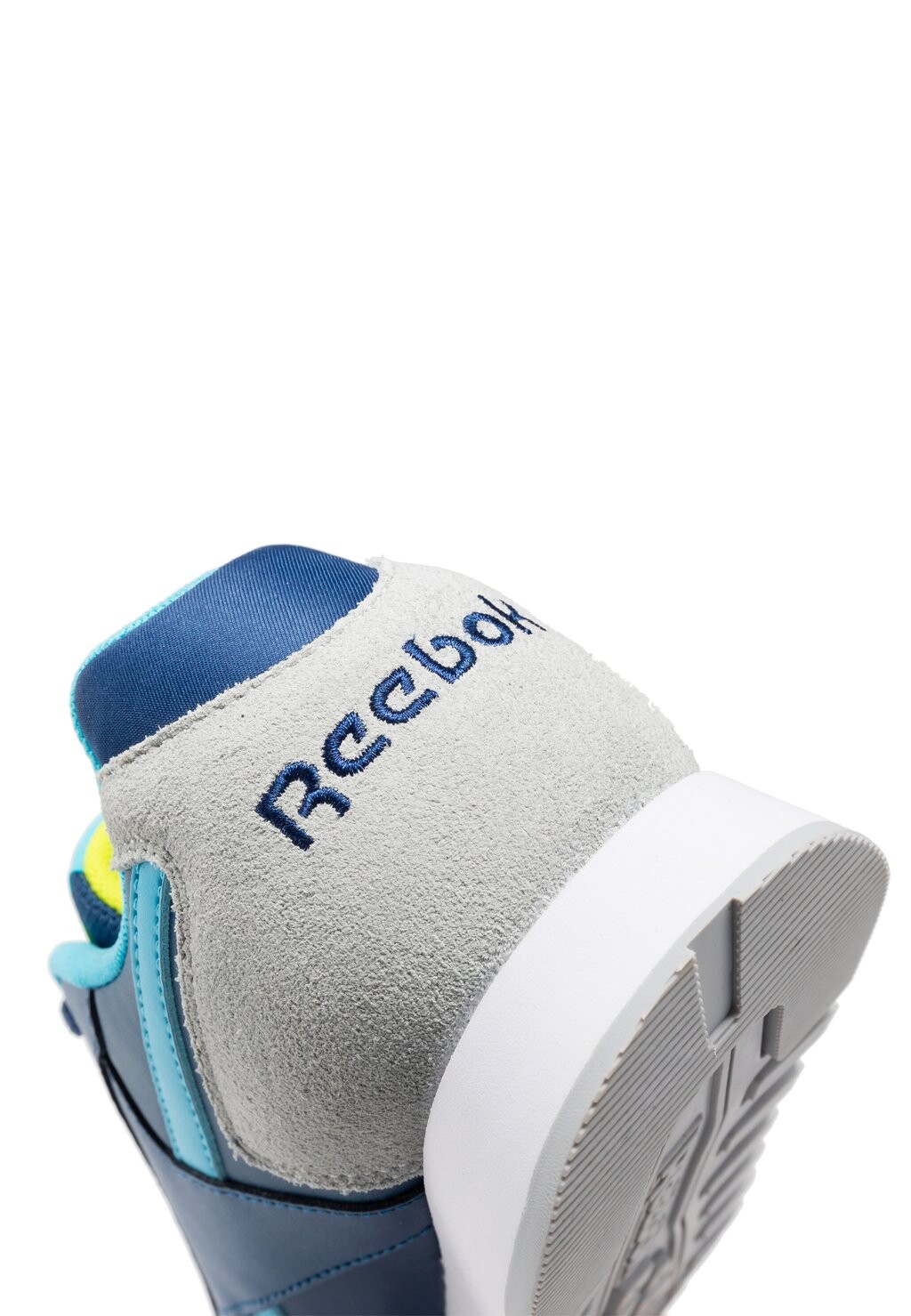 

Кроссовки Glide Reebok, однотонные, синие, жирные, голубые, кислотно-желтые