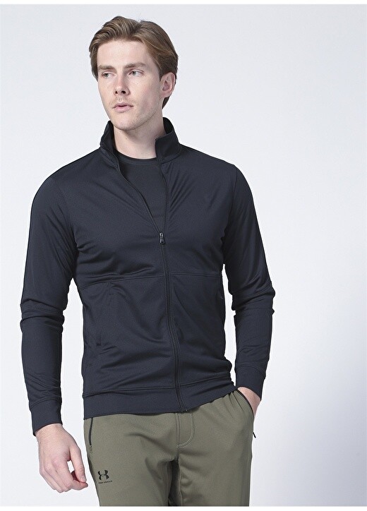 

Спортивная куртка Пике Черная мужская куртка на молнии Under Armour, Черный