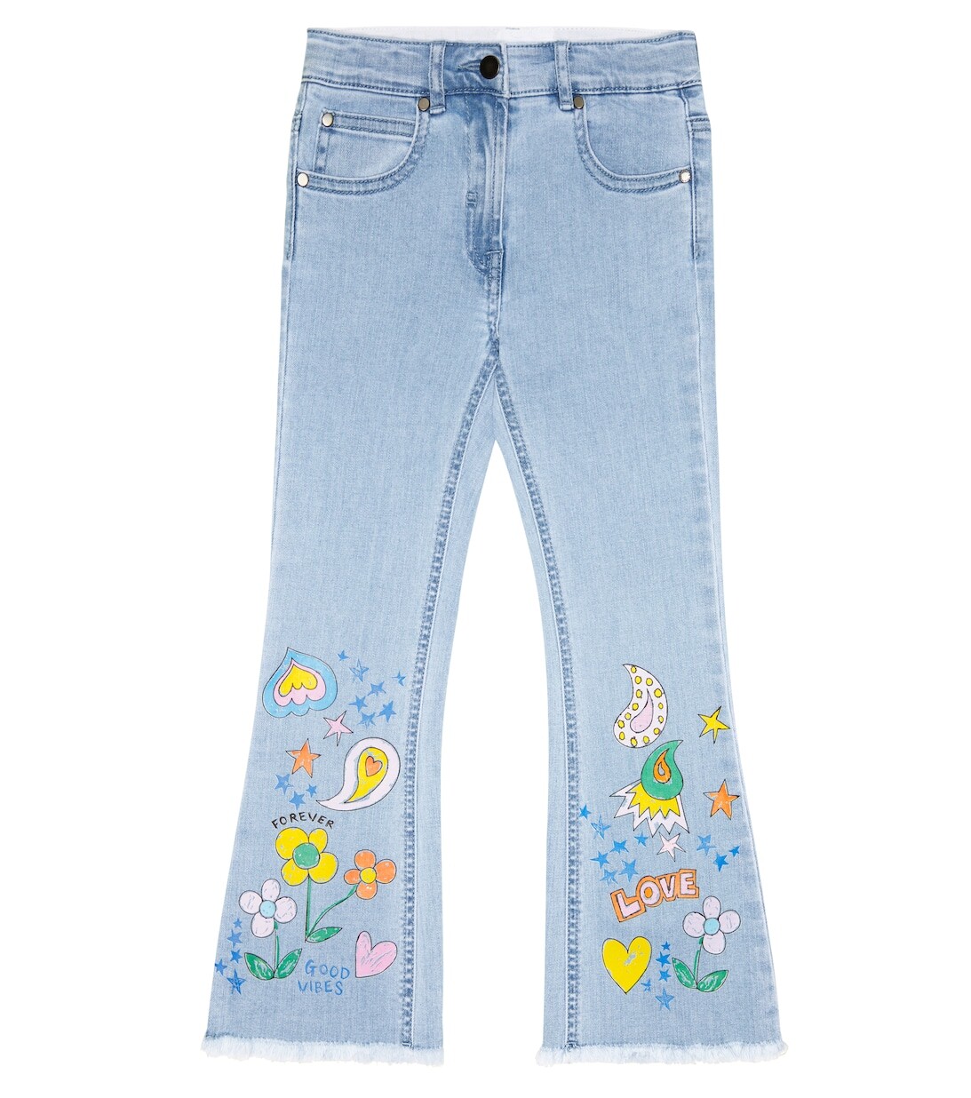 

Джинсы с принтом Stella McCartney Kids, синий