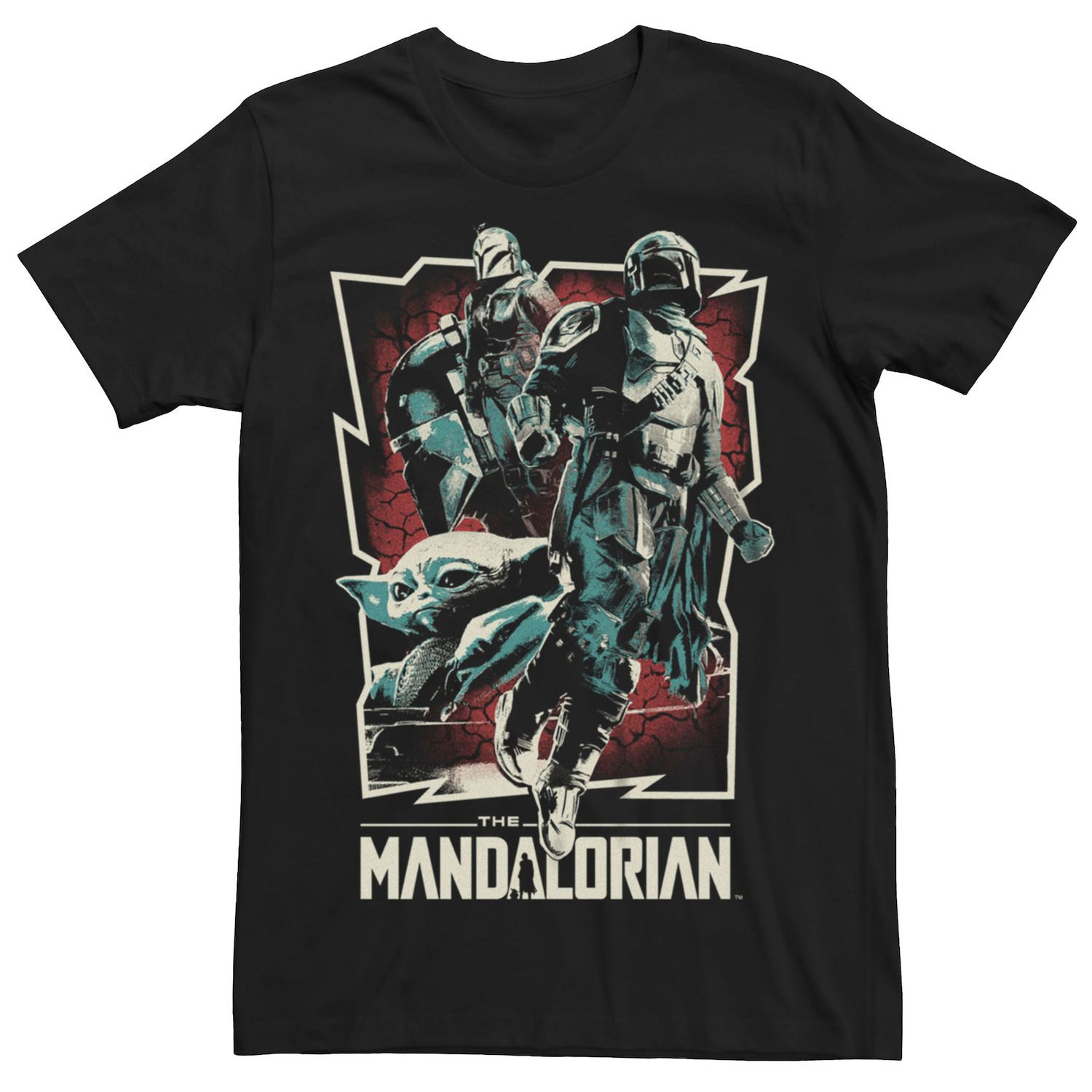цена Мужская футболка с плакатом «Звездные войны, мандалорская рок-звезда» Licensed Character