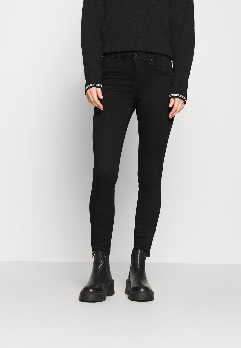 

Джинсы Skinny Fit Vero Moda Vmtilde Ankle Zip, черный деним