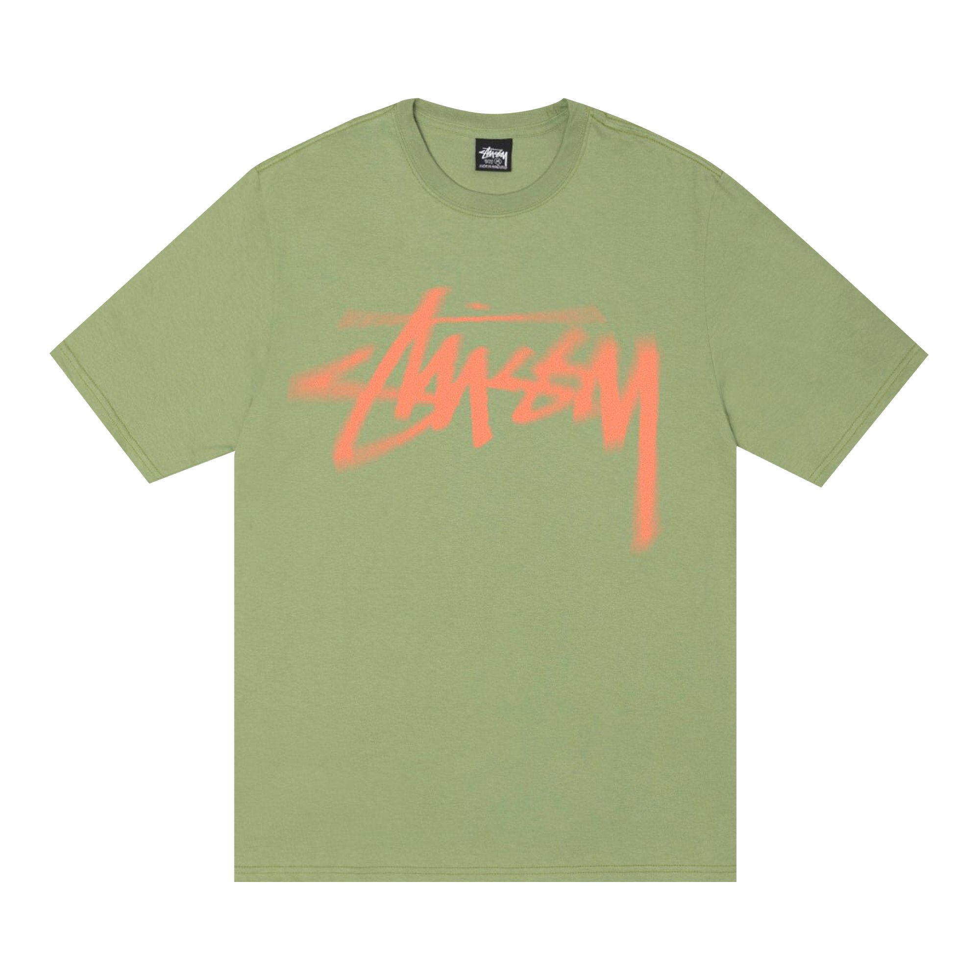 Футболка Stussy Dizzy Stock, цвет Мосс