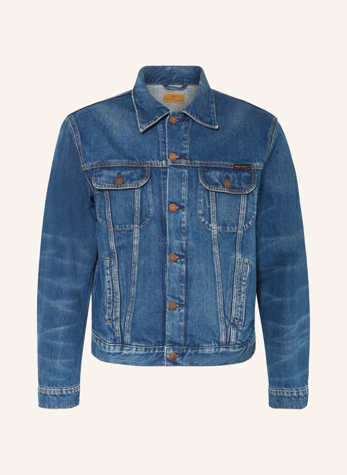 

Джинсовая куртка danny greasy Nudie Jeans, синий