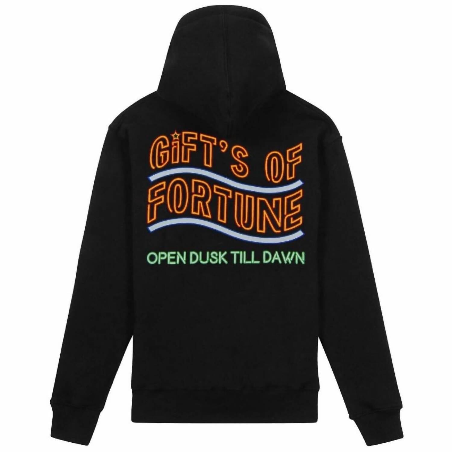 

Мужская черная неоновая худи для девочек Gifts of Fortune, черный