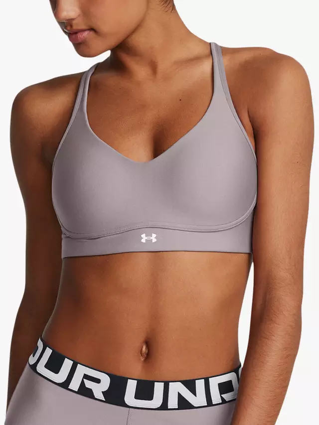 

Спортивный бюстгальтер Under Armour Infinity, цвет grey/white