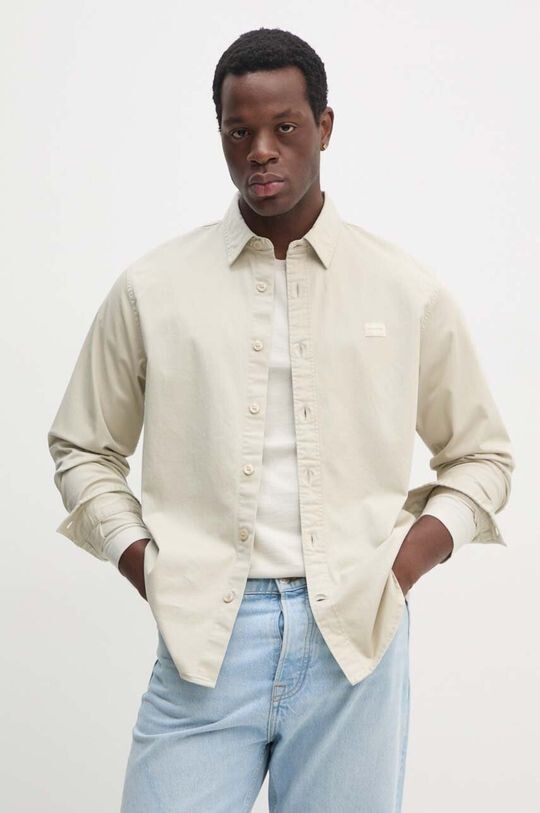 

Джинсовая рубашка Calvin Klein Jeans, бежевый