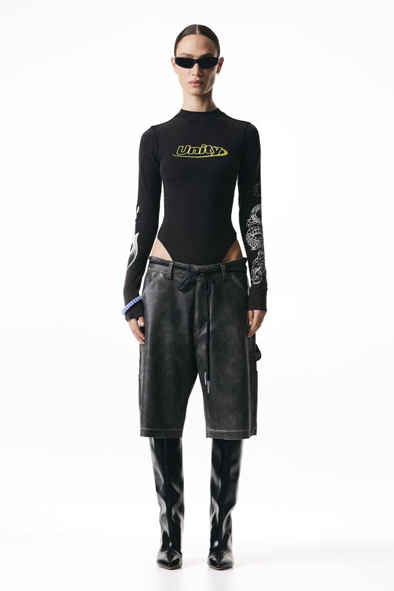 

Боди-Стринги из трикотажа H&M, черный