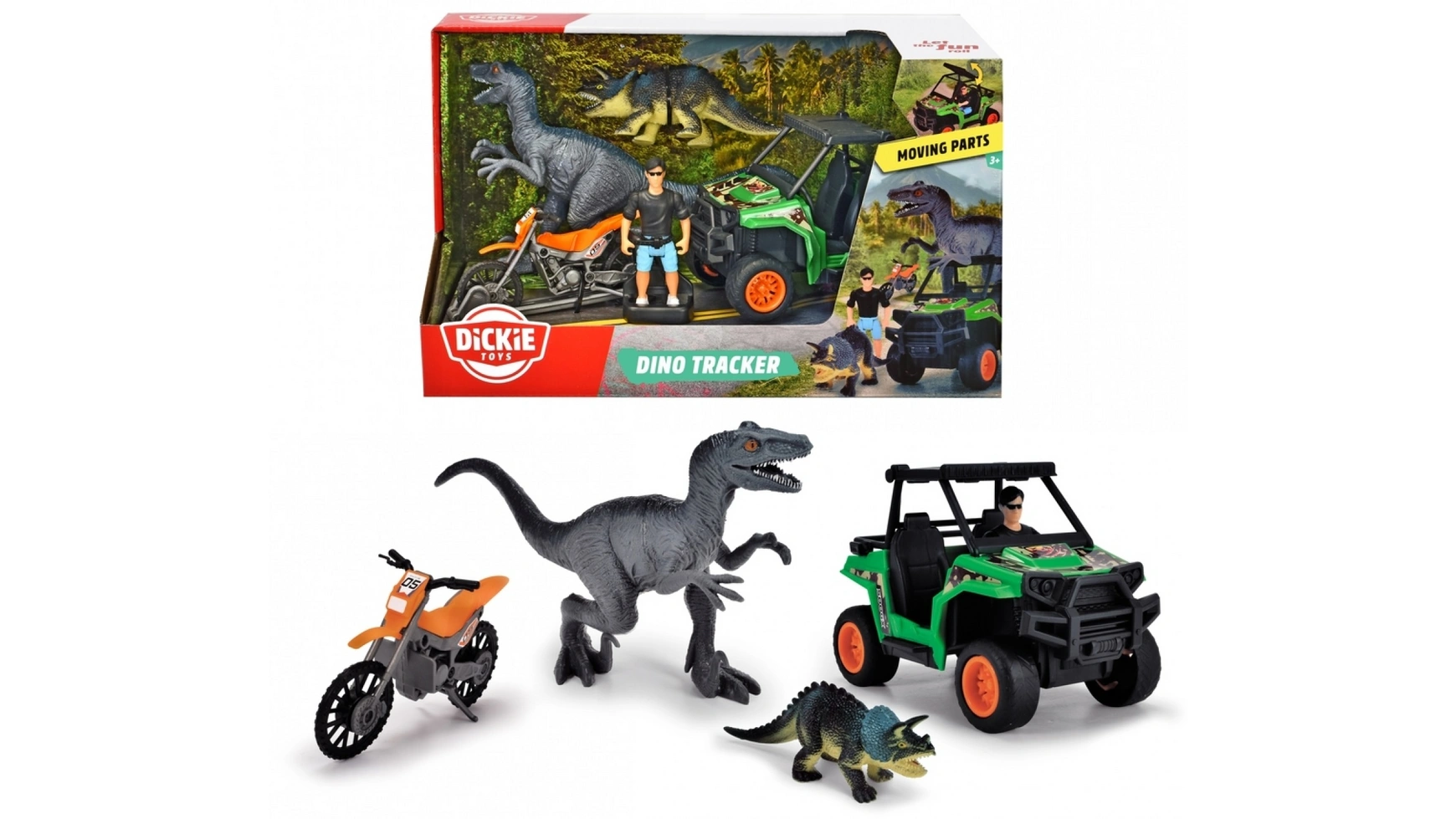 динозавр фигурка игрушка серия 1 Dickie Toys Дино-исследователь