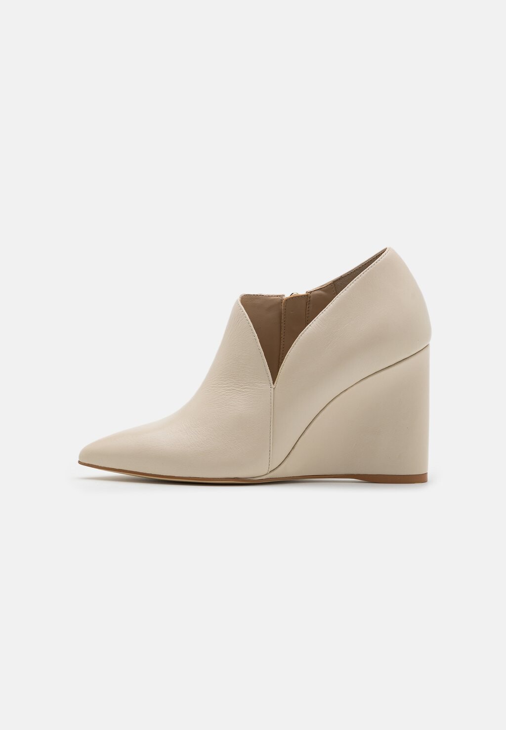 

Танкетка Leather Zign, цвет off-white, Серый