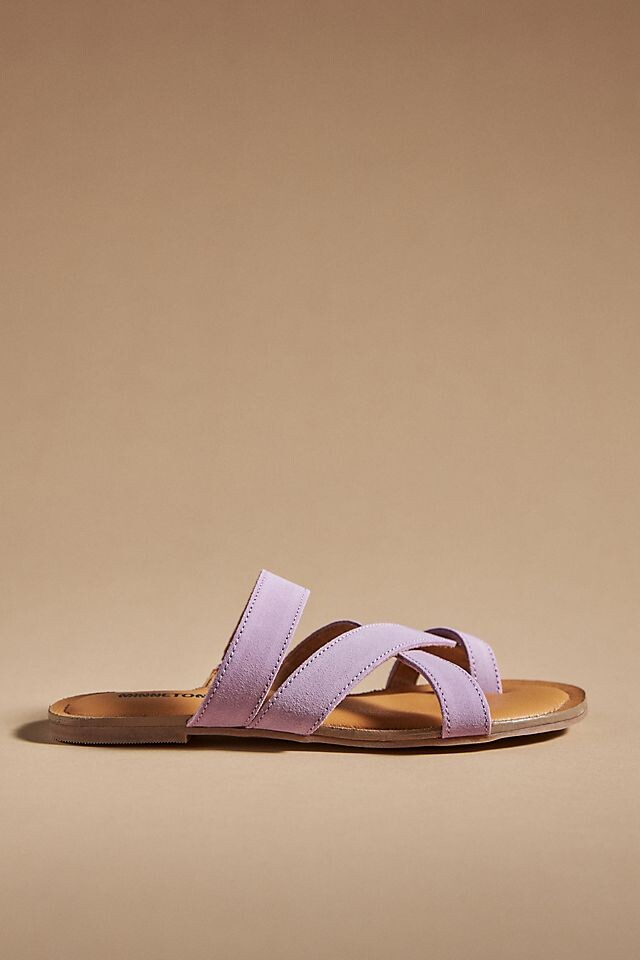 

Сандали кожаные Minnetonka Faribee, лавандовый