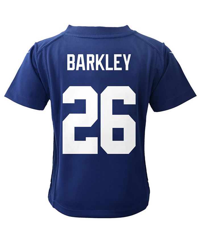 Джерси Saquon Barkley New York Giants Game для новорожденных Nike, синий 2021 giants women s fans rugby jerseys lawrence taylor saquon barkley sports fans american football new york jersey t shirts