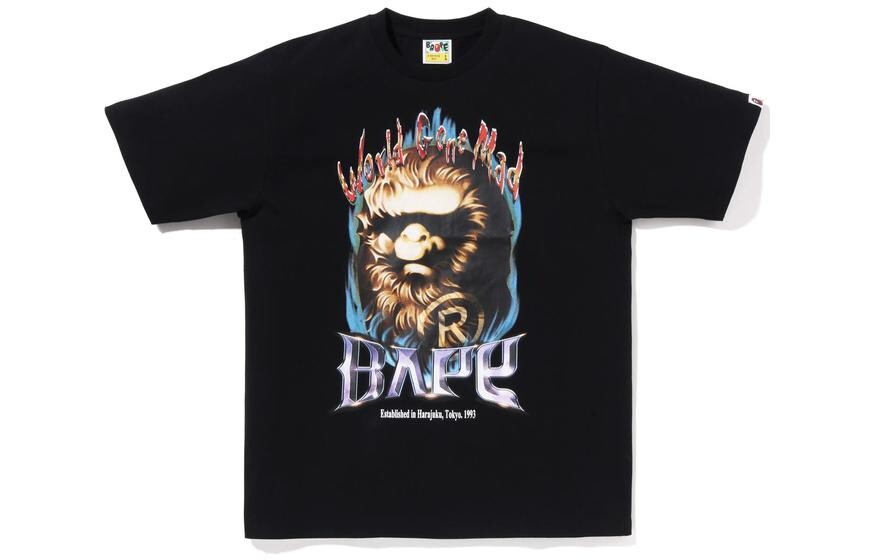 

Футболка мужская черная A Bathing Ape, черный