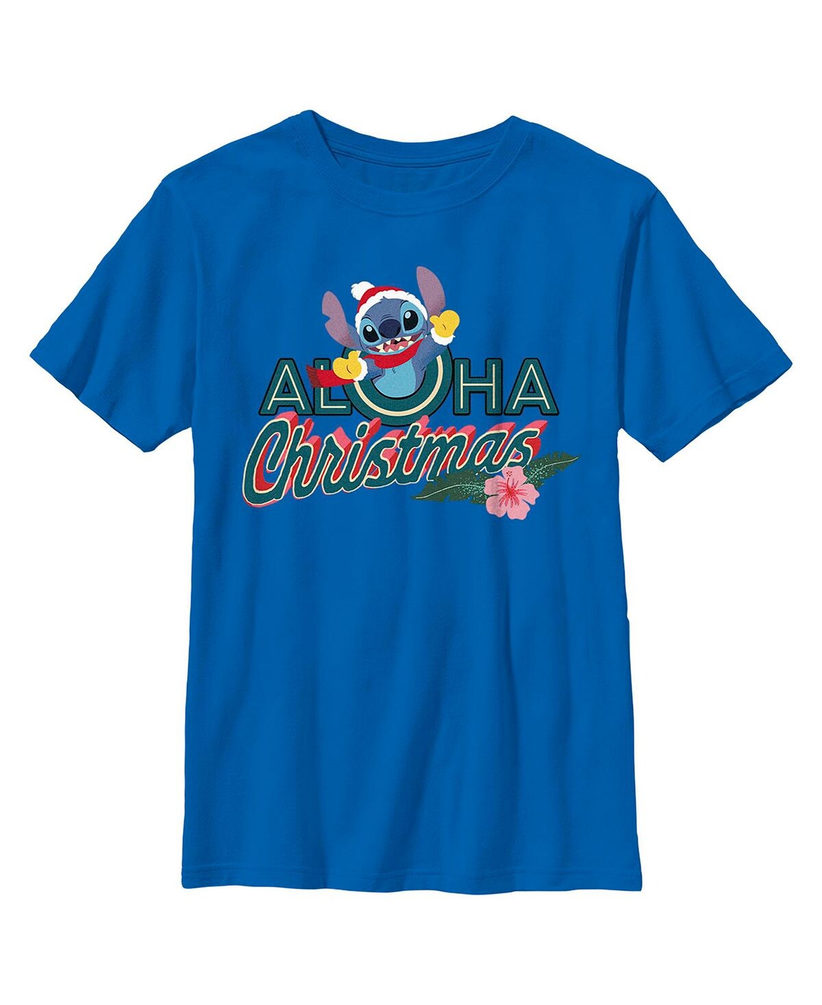 

Рождественская детская футболка Lilo & Stitch Aloha для мальчиков Disney