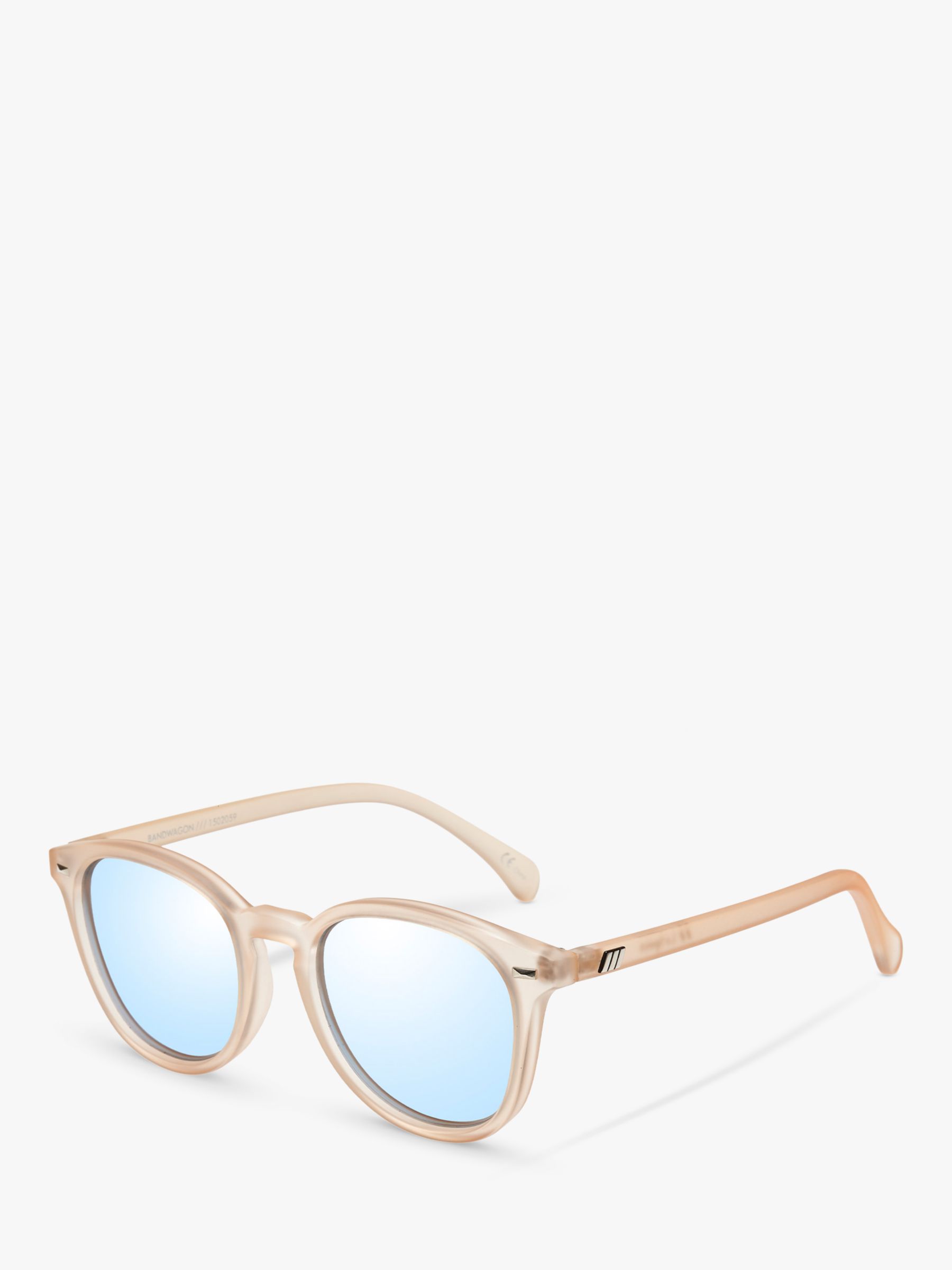 цена Круглые солнцезащитные очки унисекс Bandwagon Le Specs, тан/зеркальный синий l5000144