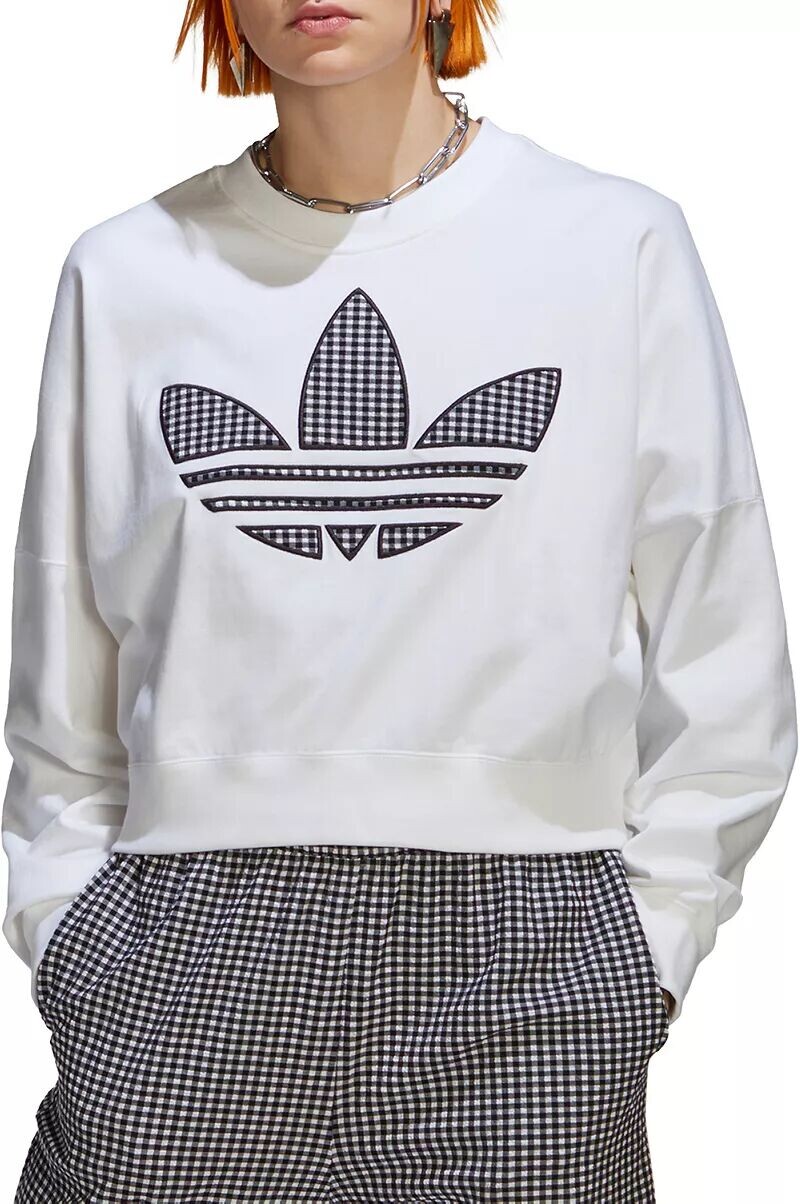 

Женская толстовка оверсайз Adidas Originals, белый