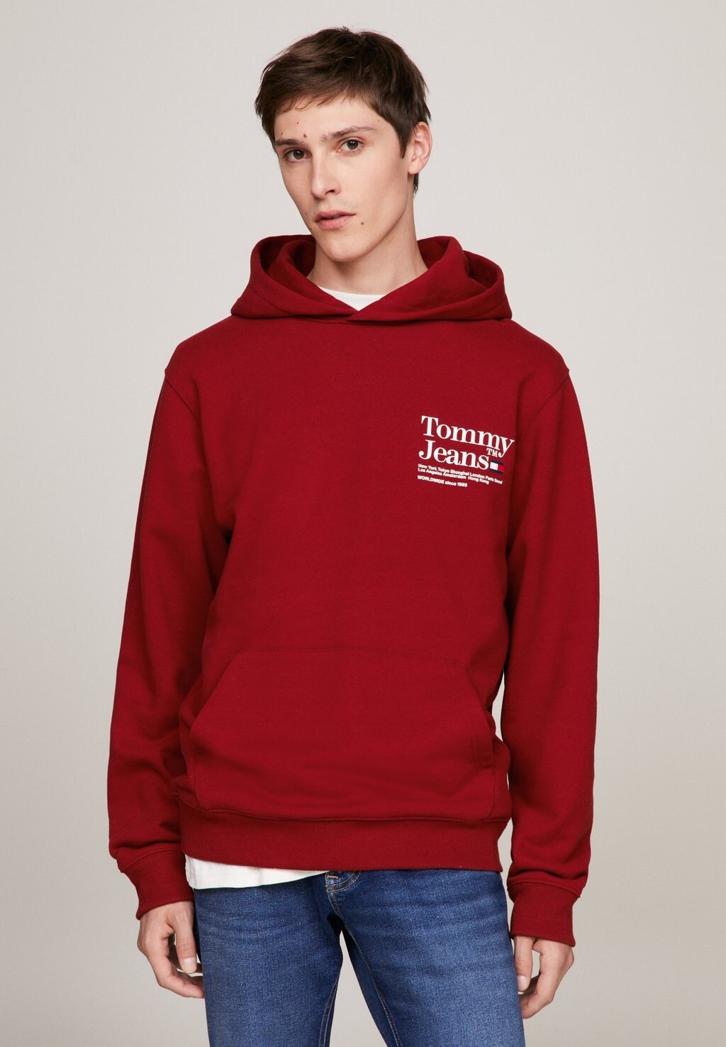 

Толстовка с капюшоном Tommy Jeans, красный