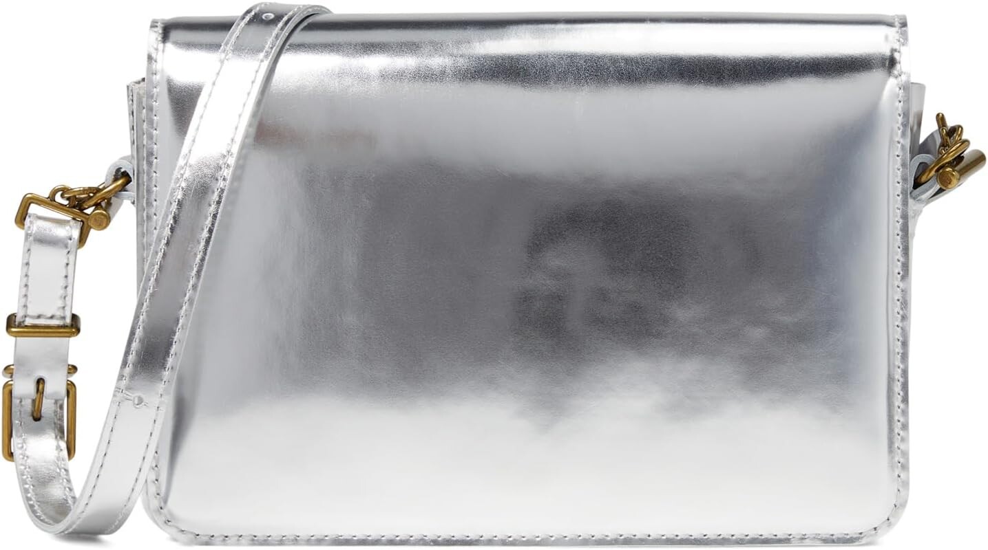 

Сумка через плечо Toggle Flap из кожи Specchio Madewell, цвет Silver