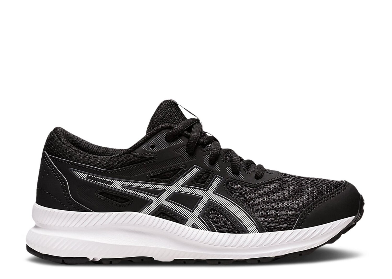 

Кроссовки ASICS Contend 8 Gs 'Black White', черный