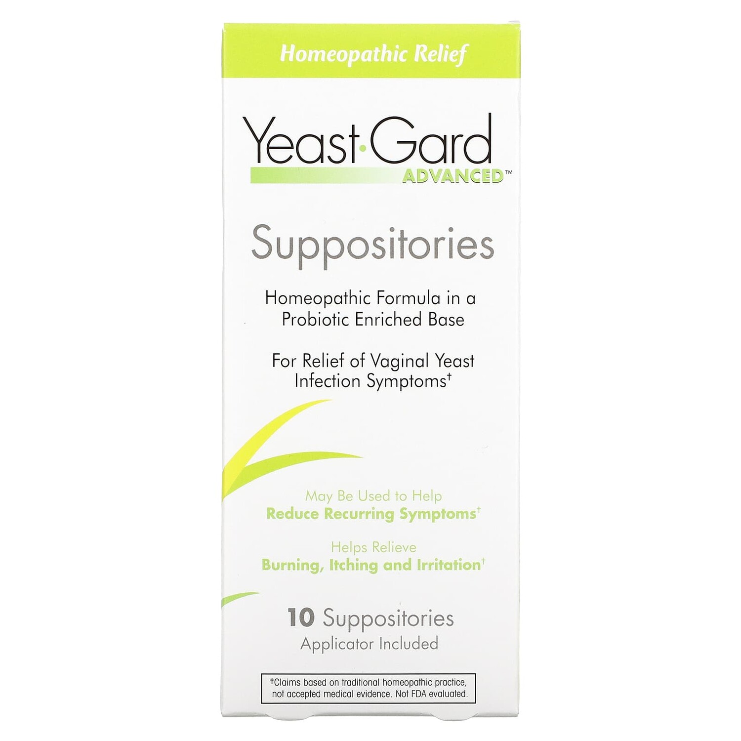 

Суппозитории Yeast Gard Advanced, 10 суппозиториев, YeastGard Advanced