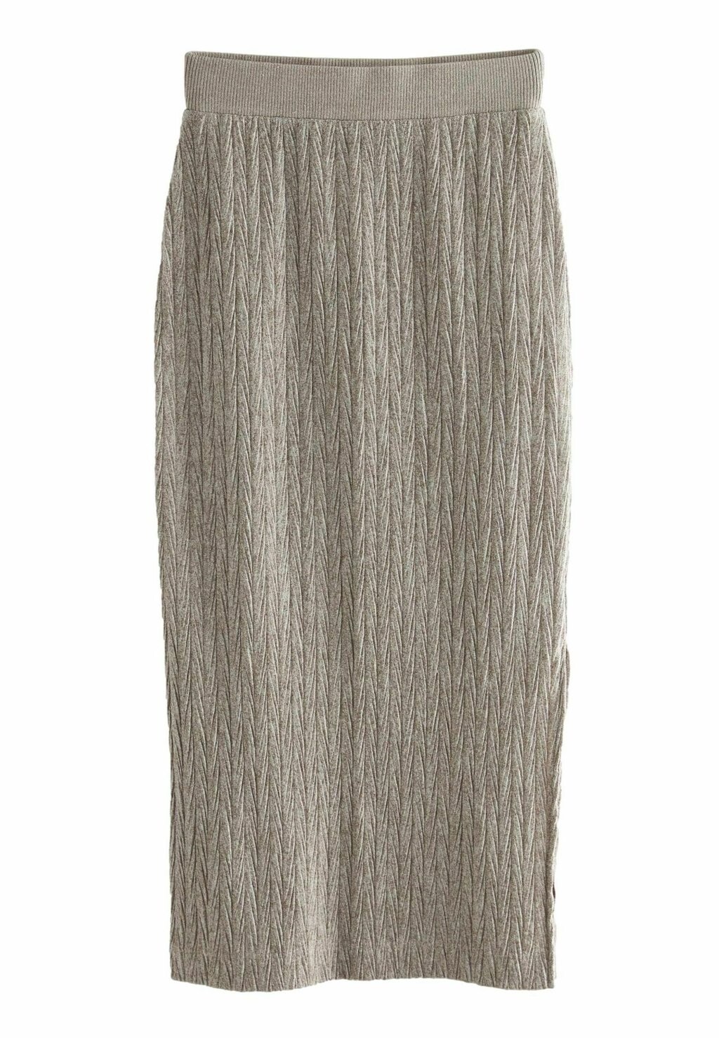 

Юбка макси TEXTURED SOFT TOUCH COSY REGULAR FIT Next, серый