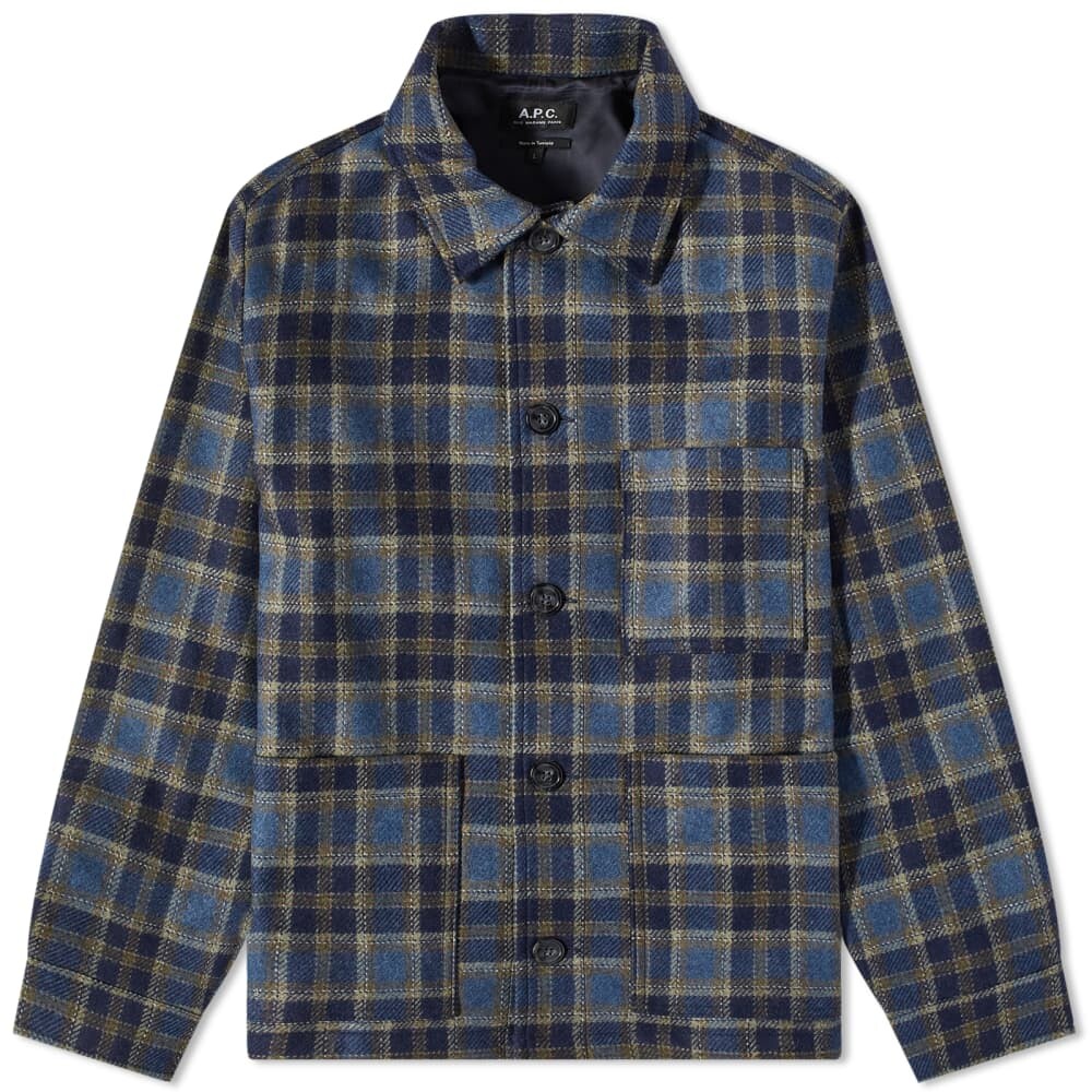 

A.P.C. Шерстяная куртка Emile в клетку для работы в клетку
