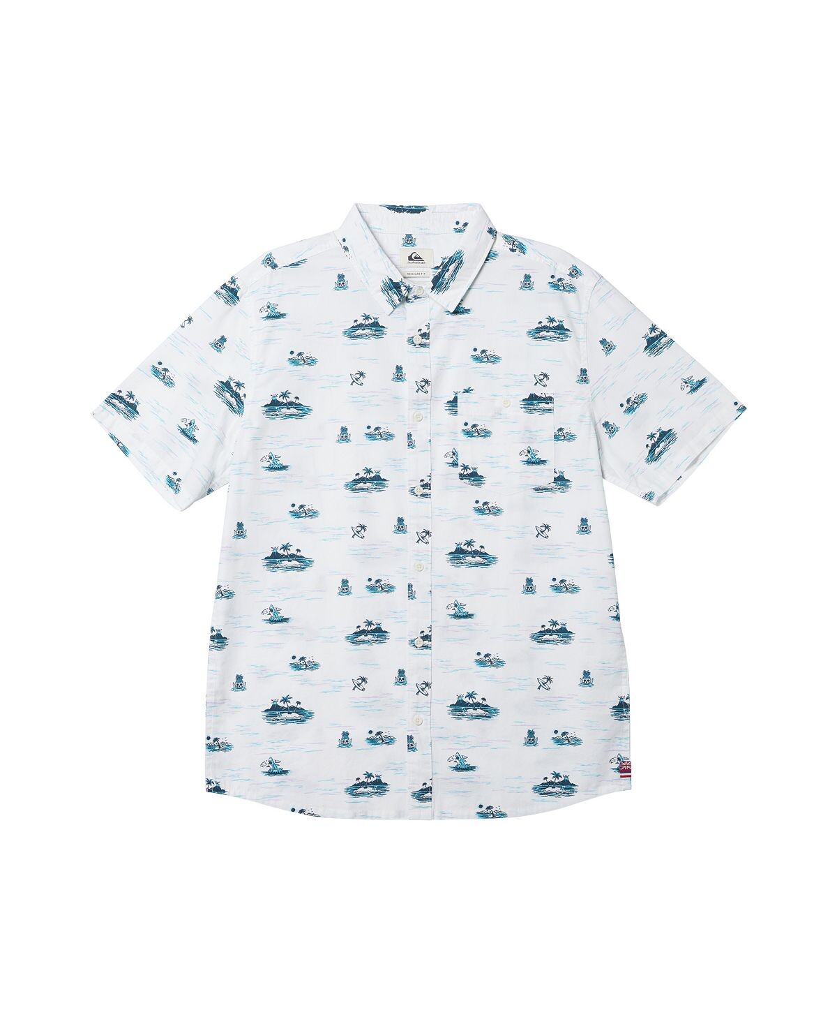

Мужская тканая рубашка с короткими рукавами Hi Lost at Sea Quiksilver